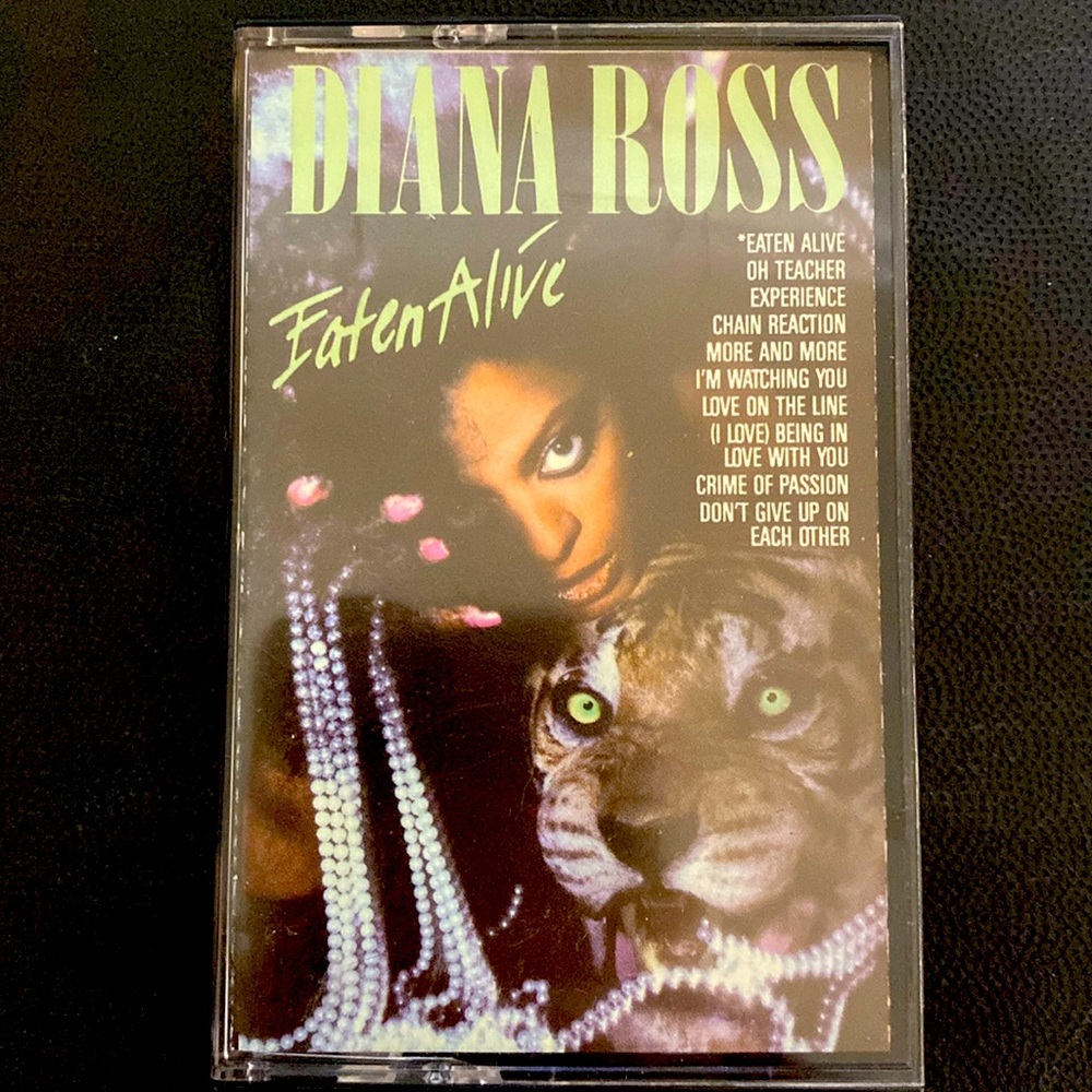 Vintage Cassette Tape- Diana Ross (RCA) - Eaten Alive 1985